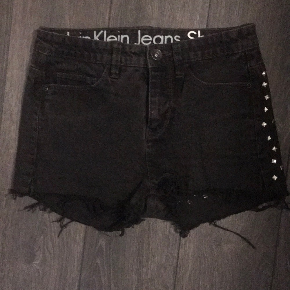 Black Jean Shorts | size:27